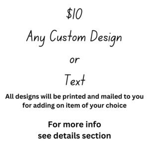 custom text,design,logo printed on HTV iron on vinyl.I mail design, you iron on‎